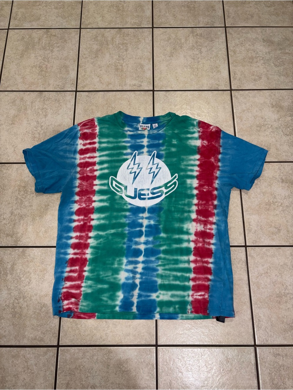 Guess tie dye J Balvin collab size large t shirt - Picture 1 of 3